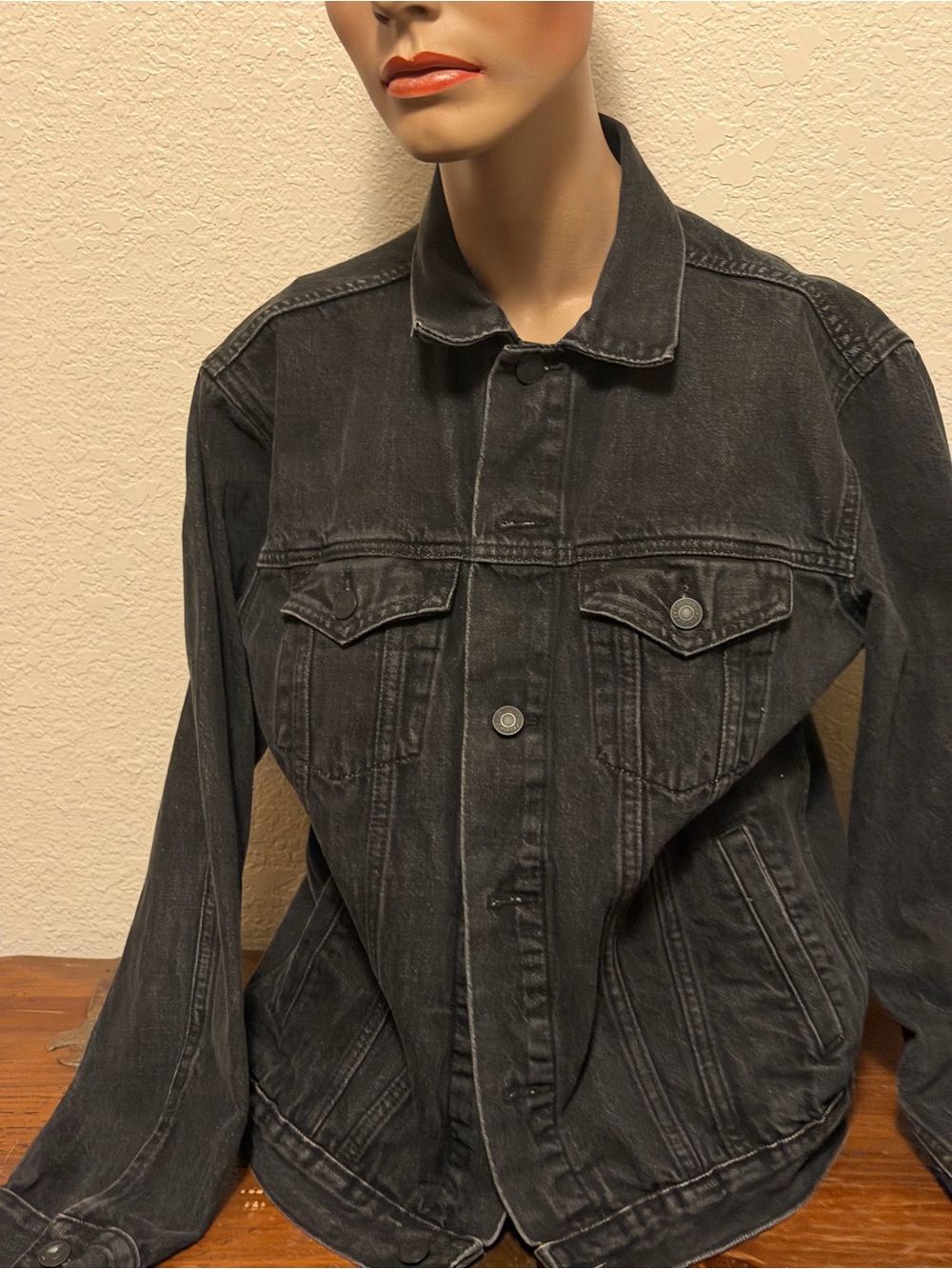 GAP Washed Black Jean Jacket